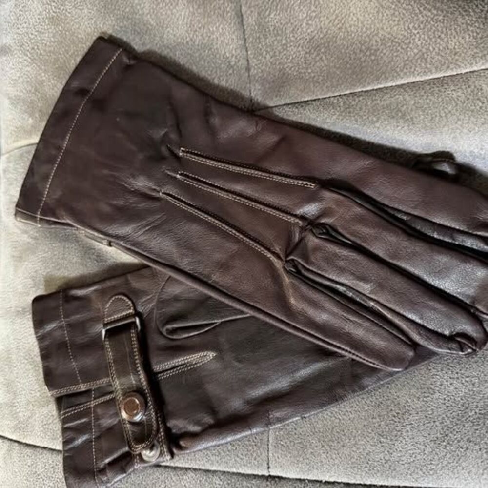 WWII Imperial Japanese Army Air Service Leather Pilot Flight Gloves Vintage